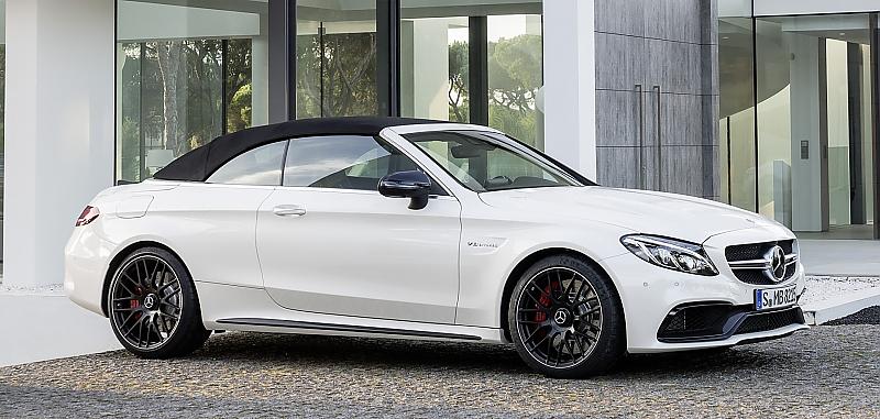 Mercedes AMG C 63 Cabrio mit geschlossenem Dach