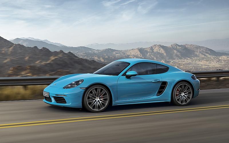 Porsche 718 Cayman - hinten gibt es ein halbes Zoll mehr Felgengröße
