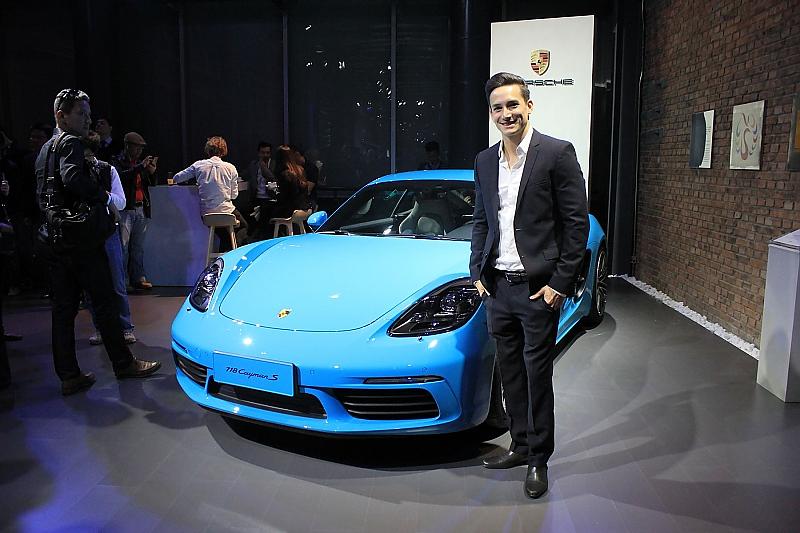 Porsche 718 Cayman S und Turn-As Marcel Nguyen.