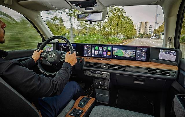 Durchgehend digital: Das Armaturenbrett im Honda e