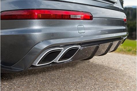 Abt Audi QS7 - die Auspuffanlage schafft Eindruck