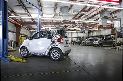 Prototypenerprobung Smart Fortwo / Forfour ed 2016