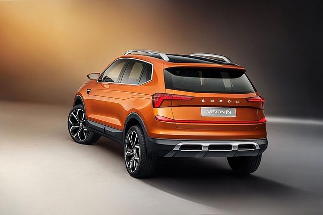 Die Studie Skoda Vision IN steht auf der Delhi Auto Show
