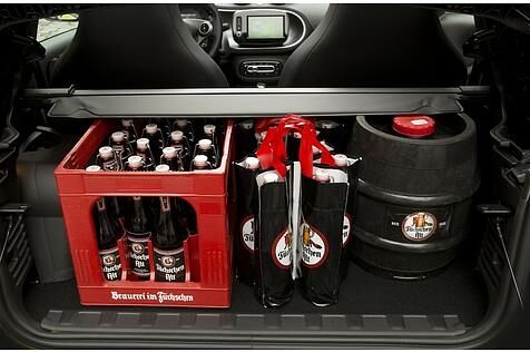 Der Kofferraum fasst von 260 bis 340 Liter