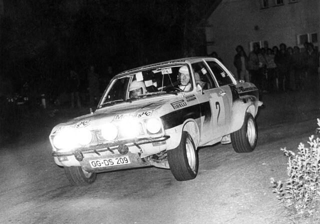 Die Rallye-Europameisterschaft ging 1974 an den Opel Ascona, pilotiert vom Duo Walter Röhrl/J. Berger