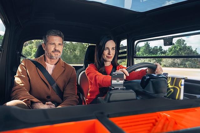 Für zwei Passagiere bietet der Citroen Ami Platz