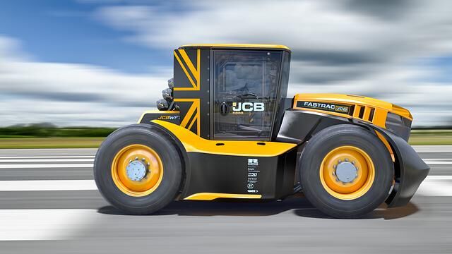 218 km/h hat der Fastrac von JCB im Oktober 2019 erreicht