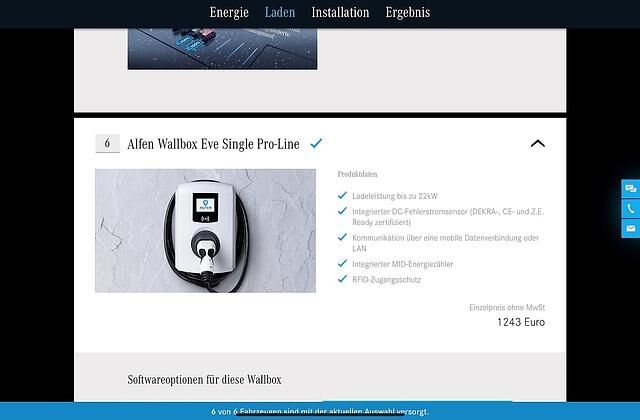 Die \"intelligente\" Ladebox kostet natürlich Aufpreis