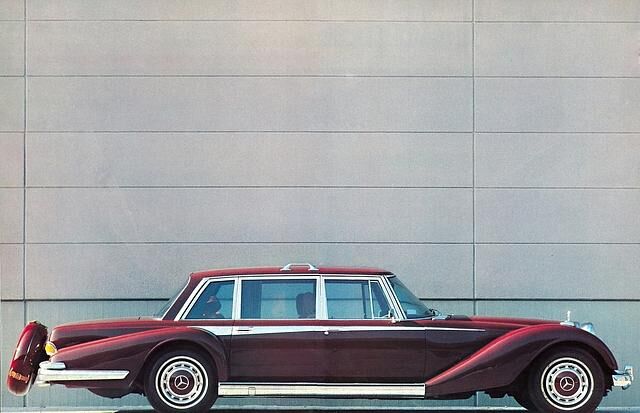 Ein Mercedes 600 im bb-Stil im Retrodesign