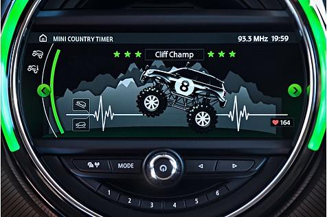 Mini Cooper S Countryman 2017 - Spielerei auf dem Bildschirm