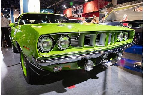 Ein 1971er Plymouth Cuda build Mark Worman mit einem 6 4 Liter Hemi Motor