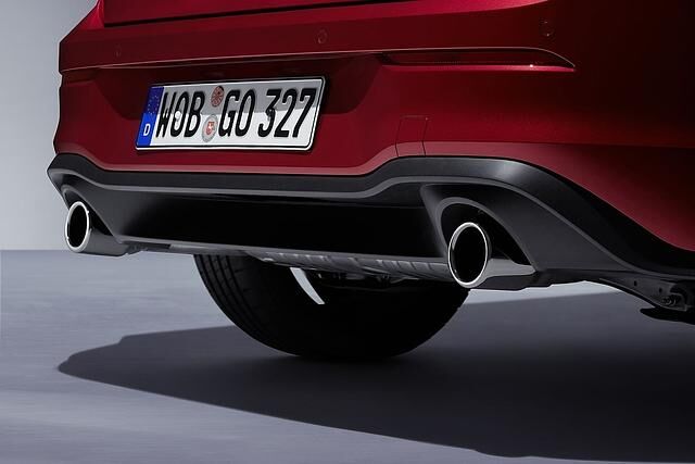 Wie es sich für einen GTI gehört: Zwei Auspuffrohre