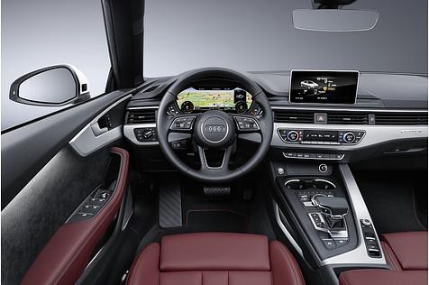 Der Innenraum des Audi A5 Cabrio