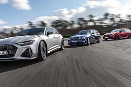 Audi RS 6, BMW Alpina B5, AMG E 63 S T: V8-Allrad-Kombis im 1.820 PS-Showdown