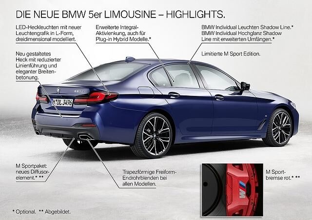 BMW 5er Modelljahr 2021