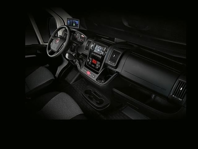 Nichts Neues: Der Innenraum des Fiat E-Ducato ist funktionell