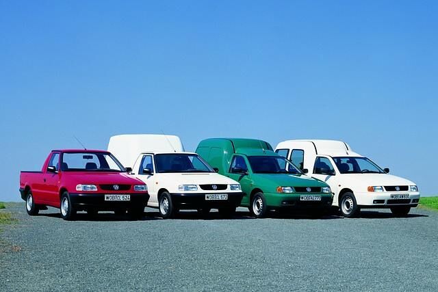 Die beiden Caddy-Typen wurden mit unterschiedlichen Aufbauten angeboten