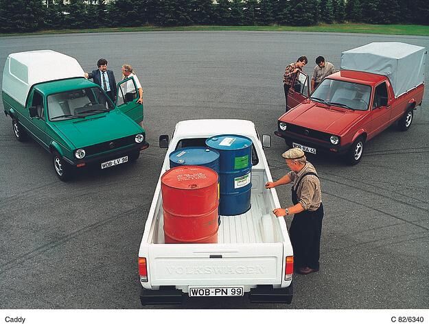 Ab 1982 wird der Caddy in Jugoslawien gebaut und als Caddy in Europa vertrieben