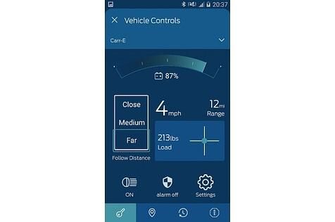 Auf der App sind alle wichtigen Daten zu sehen