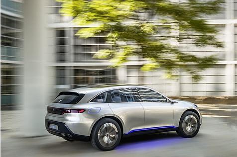 Der Mercedes Generation EQ hat bis zu 300 kW / 403 PS