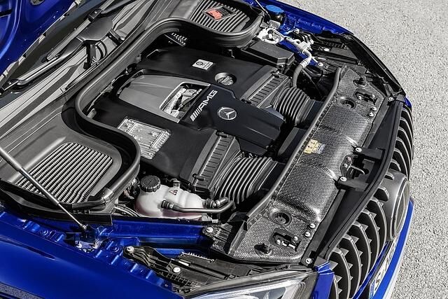 Das Herz eines jeden Mercedes-AMGs ist der Motor: hier mit acht Zylindern und 450 kW / 612 PS