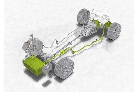 Der Antriebsstrang des Porsche Panamera 4 E Hybrid