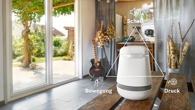 Drei Sensoren nutzt Spexor, um einen möglichen Einbruch zu detektieren 