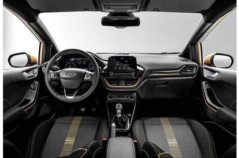 Beim Innenraum unterscheidet sich der Ford Fiesta Active nicht von den Schwester-Modellen