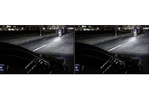 Blendfrei für entgegenkommende Radfahrer