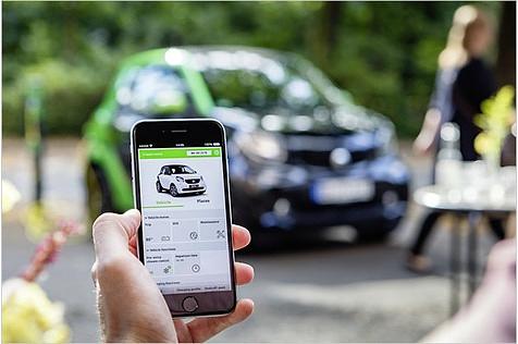 Per App kann das Auto zum Beispiel vorklimatisiert werden