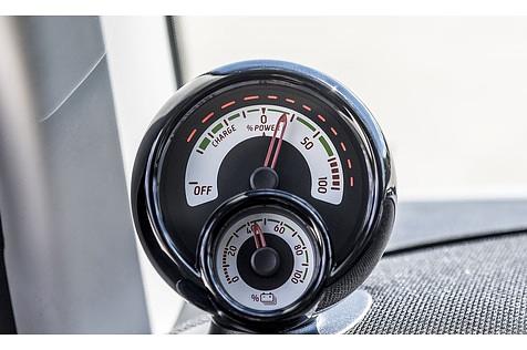 Der Powermeter zeigt auch die Rekuperation an