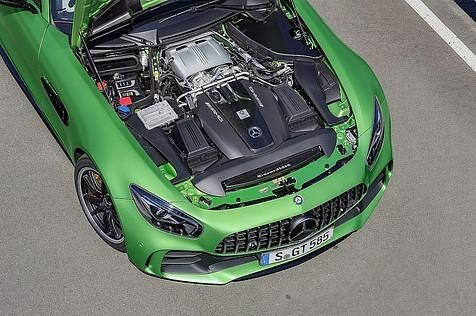 Der vier Liter große V8-Motor des Mercedes-AMG GT R.
