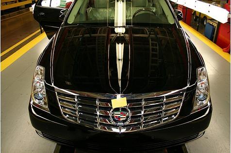 George W. Bush setzte auf die gepanzerte Langversion des Cadillac DTS