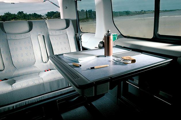 Der Klapptisch ist auch als Schreibtisch nutzbar