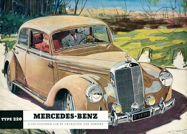 Anfang der 50er-Jahre fuhr das gutbetuchte Bürgertum Mercedes 220