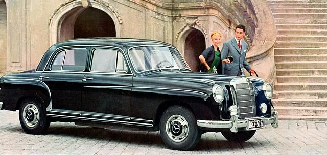 Modern wurde der repräsentative Mercedes-Benz erst 1954
