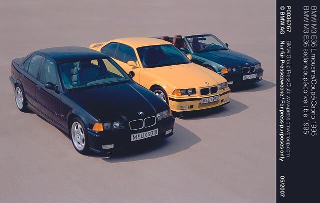 Großen Sport garantierte ab 1992 die Neuauflage des M3, erstmals übrigens in drei Karosserieformen als Coupé, Cabrio und Viertürer
