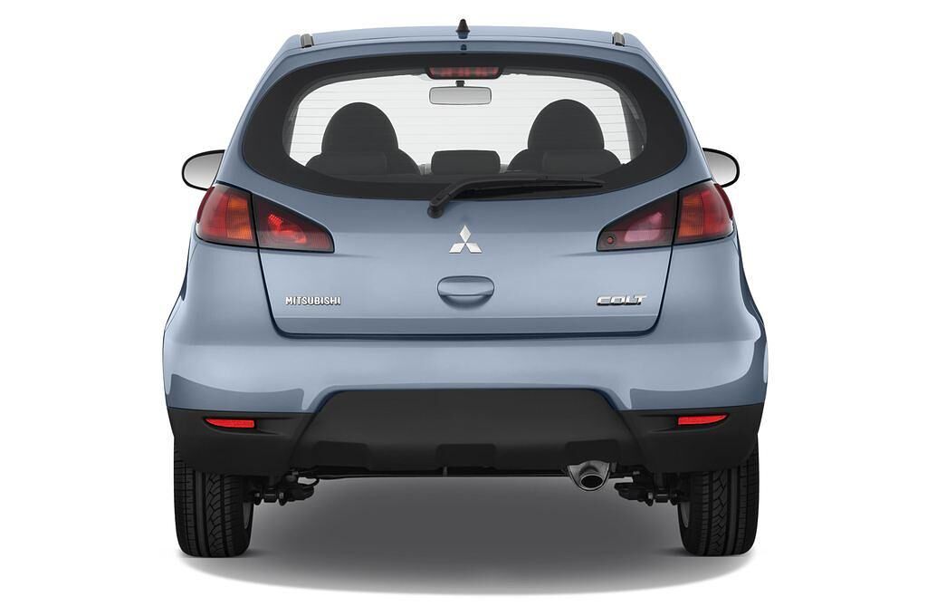 Mitsubishi Colt (Baujahr 2010) - 3 Türen Heckansicht