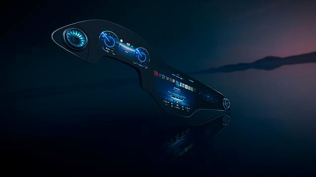 Mercedes MBUX Hyperscreen    - Breitwand-Bildschirm für das Elektro-Flaggschiff 