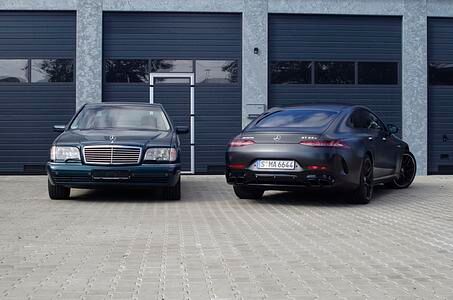Impression: Mercedes S 600 7.0 AMG trifft auf Mercedes-AMG GT 63 S Viertürer - Brüder im Geiste