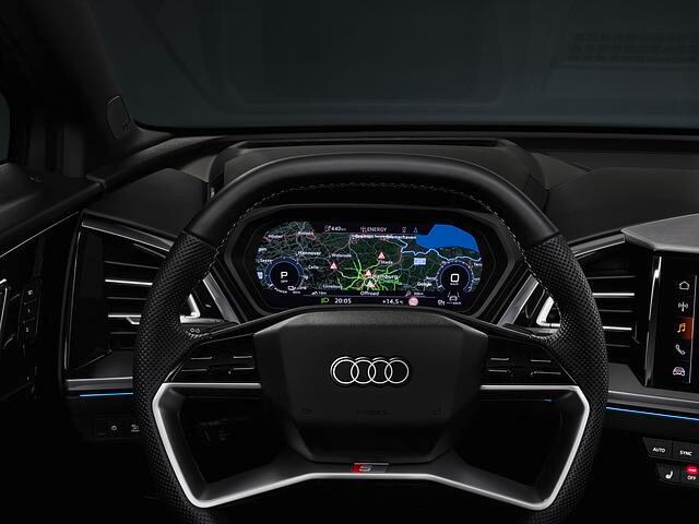 Zeitgemäß ist das Kombiinstrument im Audi Q4 digital
