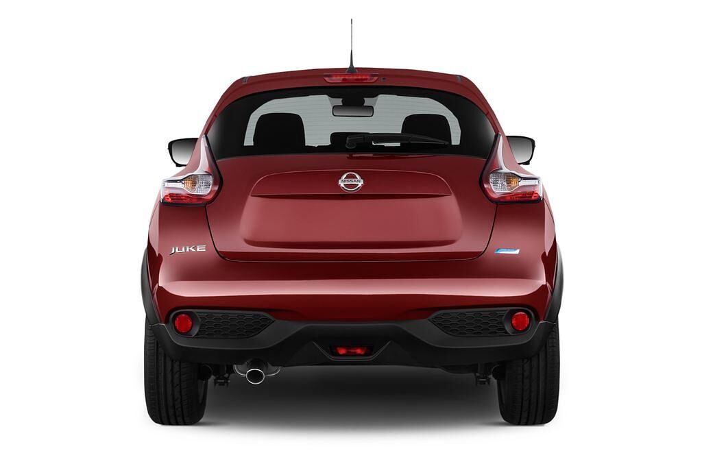 Nissan Juke (Baujahr 2014) Tekna 5 Türen Heckansicht