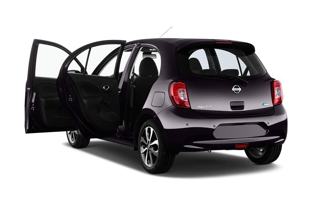 Nissan Micra (Baujahr 2013) Acenta 5 Türen Tür geöffnet