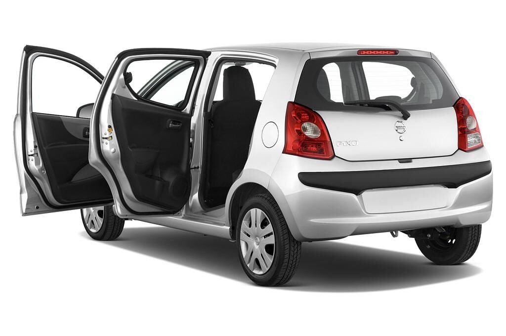 Nissan Pixo (Baujahr 2010) Visia 5 Türen Tür geöffnet