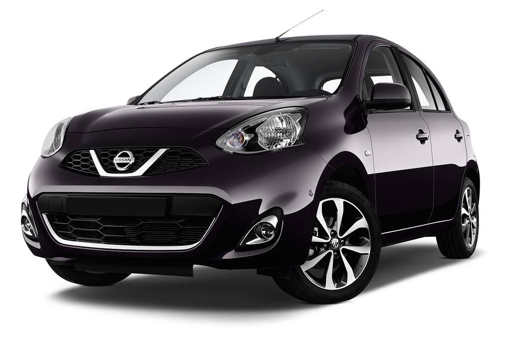 Nissan Micra (Baujahr 2013) Acenta 5 Türen seitlich vorne mit Felge