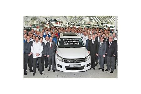 1.Million  VW-Tiguan in Wolfsburg vom Band gelaufen.