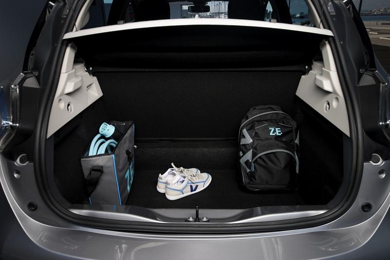 Der Kofferraum des Renault Zoe fasst 338 bis 1225 Liter