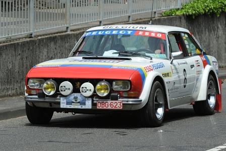 Ein Rallye-Replica vom Typ 504 Coupé - Peugeot Oldtimertreffen Koblenz 2012
