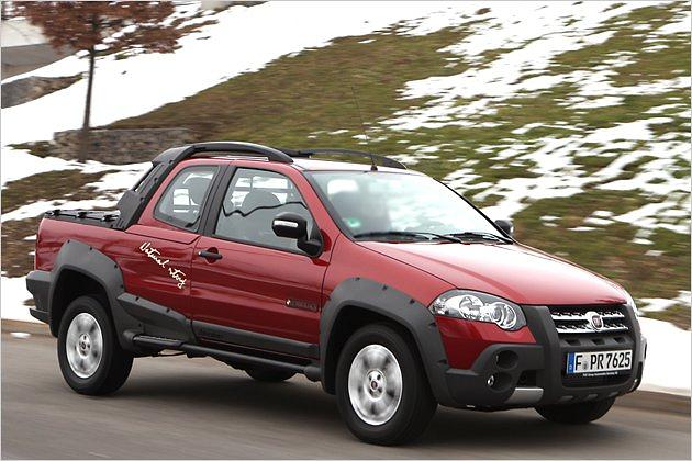 Der Fiat Strada Adventure Lumberjack mit Doppelkabine und Lumberjack-Sonderausstattung