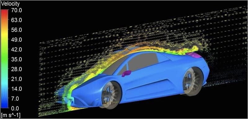 Die Karosserie \"Tushek Forego T700\" ist hauptsächlich aus Carbon
